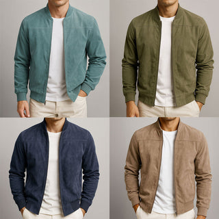 Veste en cuir suede urbaine