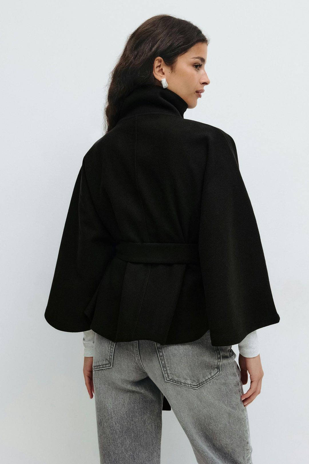 Beaumont Nice | Manteau cape à ceinture pour femmes