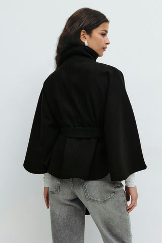 Beaumont Nice | Manteau cape à ceinture pour femmes