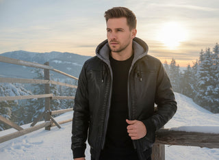 Veste en cuir de luxe