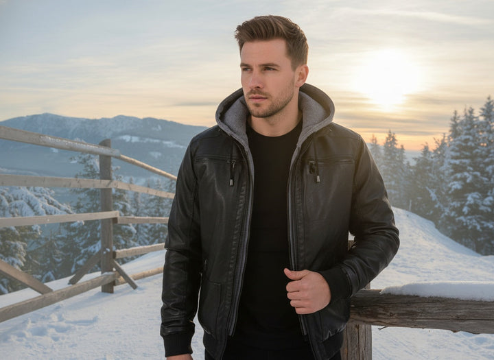 Veste en cuir de luxe
