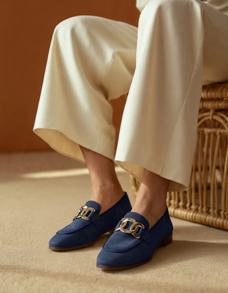 Mocassins Duchesse en daim
