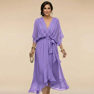 Marta™ | Robe en mousseline avec encolure en V