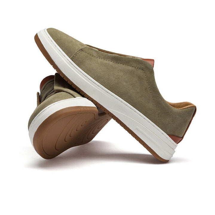 Chaussures sans lacets en daim pour homme