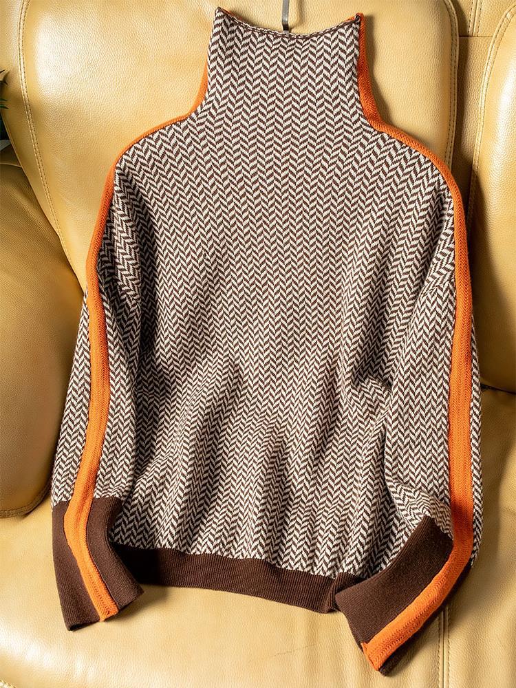 Clémence | Pull col roulé chic en cachemire