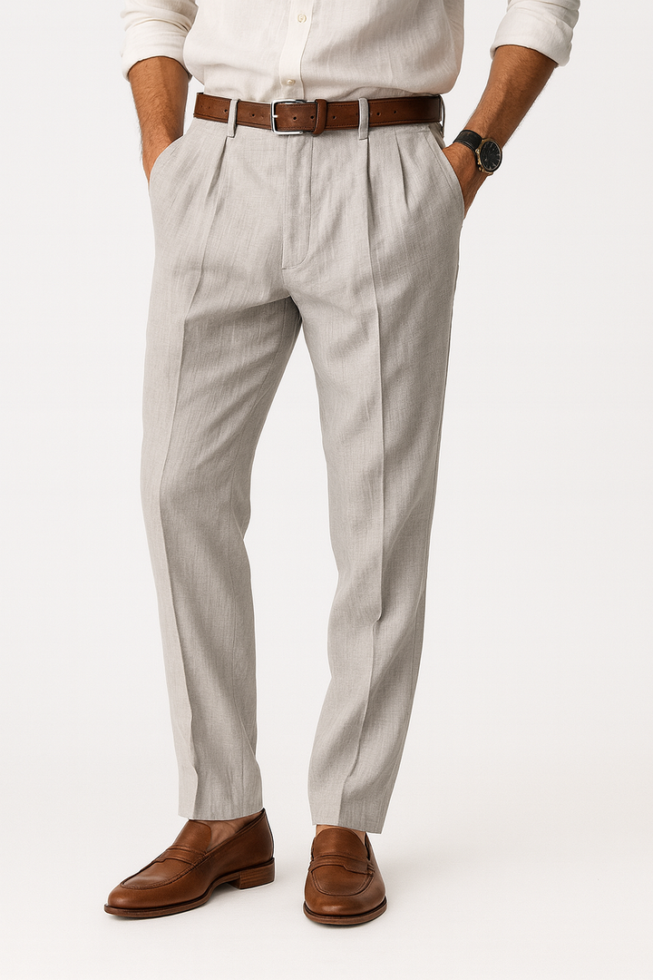 Hisan | Pantalon en lin élégant