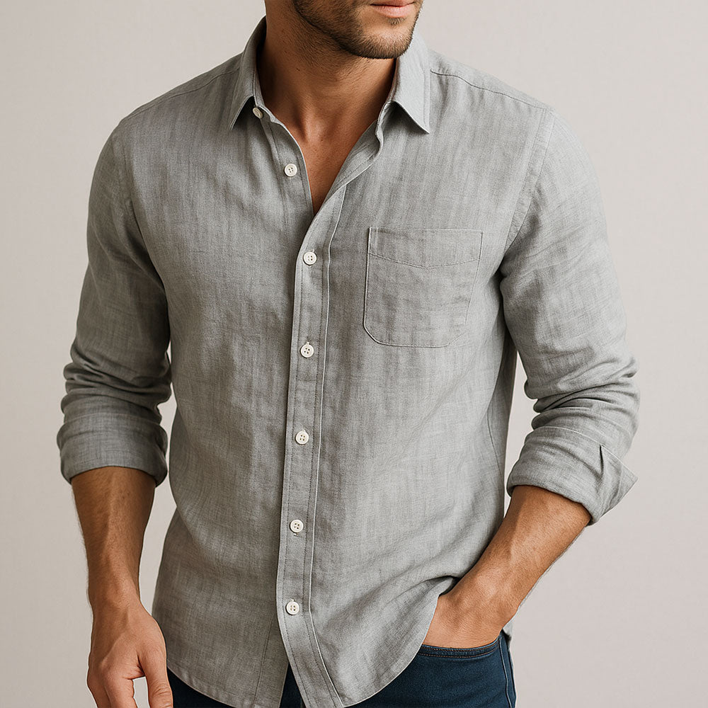 Chemise essentielle en lin pour homme