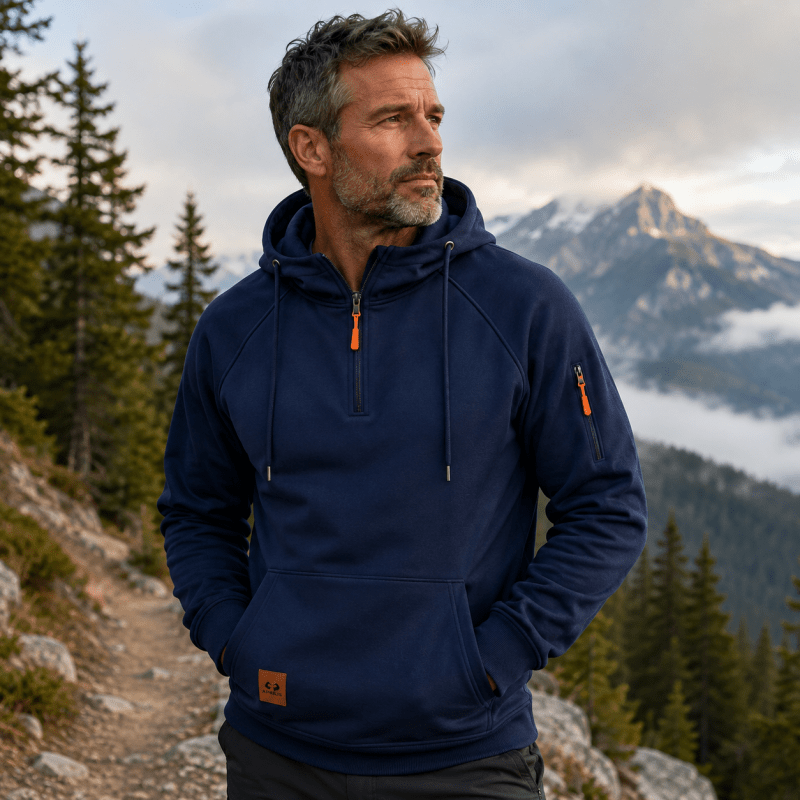 BASTIEN | SWEAT À CAPUCHE AVEC FERMETURE ÉCLAIR POUR HOMMES