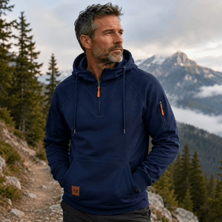 BASTIEN | SWEAT À CAPUCHE AVEC FERMETURE ÉCLAIR POUR HOMMES