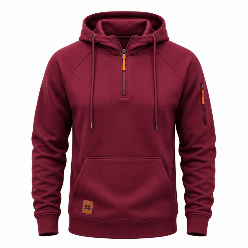 BASTIEN | SWEAT À CAPUCHE AVEC FERMETURE ÉCLAIR POUR HOMMES