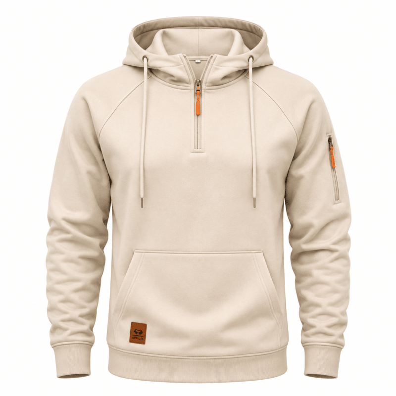 BASTIEN | SWEAT À CAPUCHE AVEC FERMETURE ÉCLAIR POUR HOMMES
