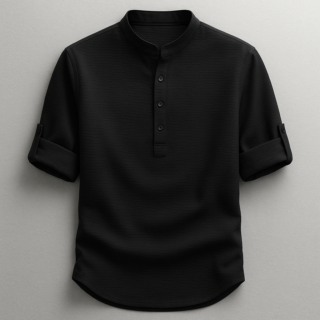 Chemise en coton et lin