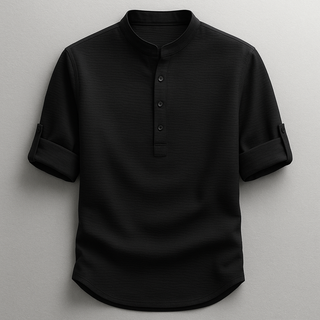 Chemise en coton et lin