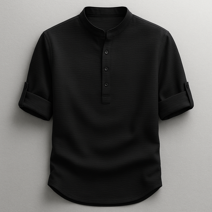 Chemise en coton et lin