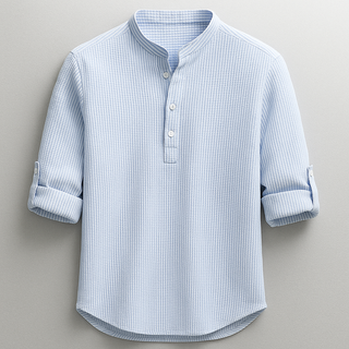 Chemise en coton et lin
