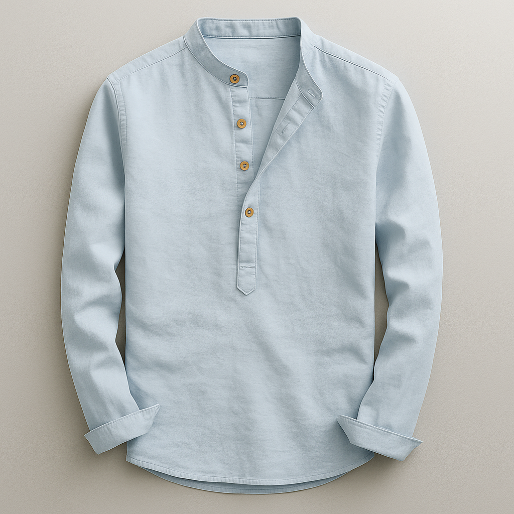 Chemise élégante à manches longues pour homme
