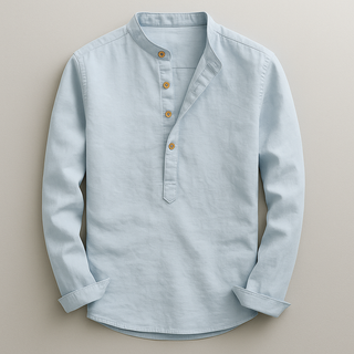 Chemise élégante à manches longues pour homme