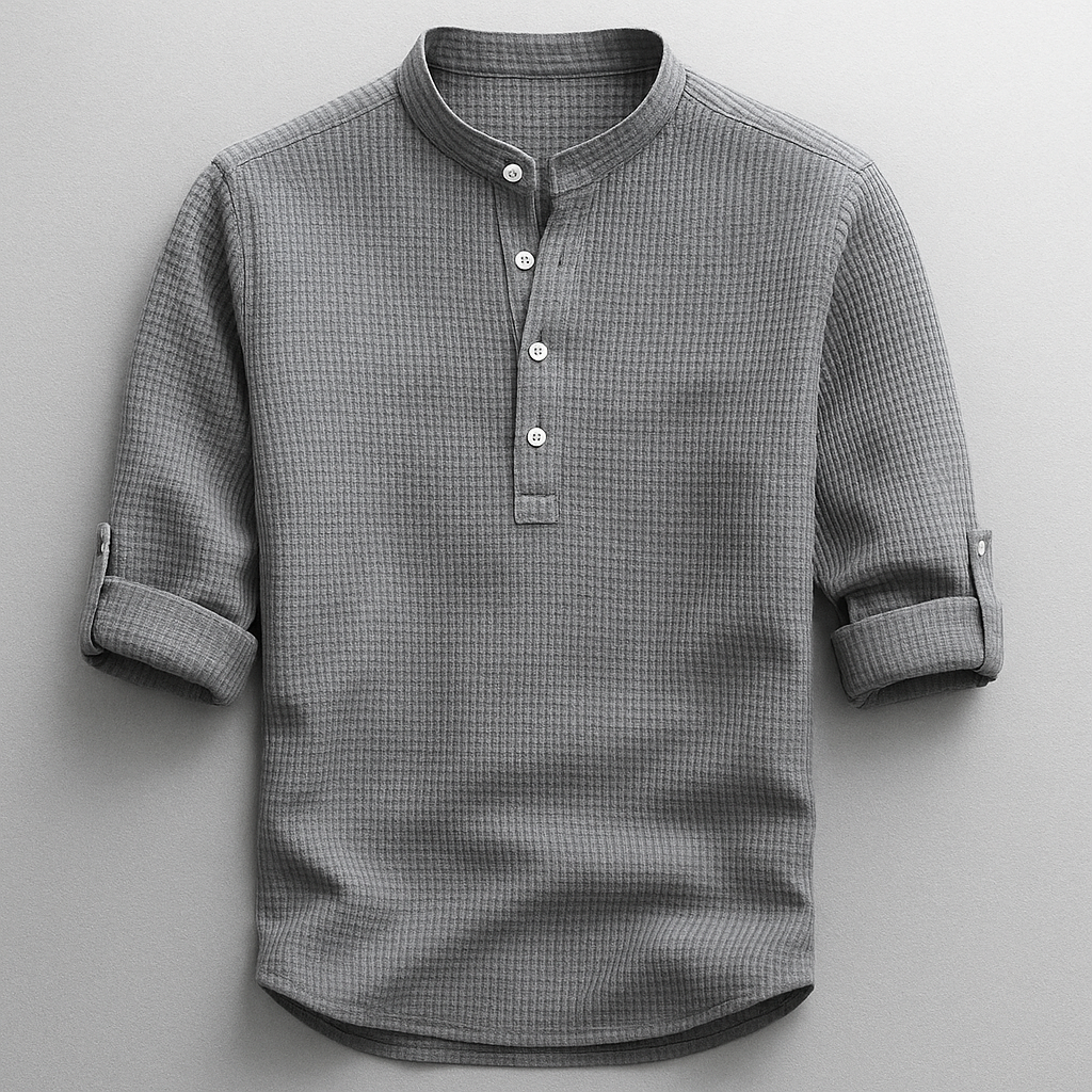 Chemise en coton et lin