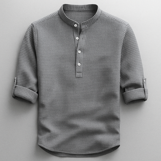 Chemise en coton et lin
