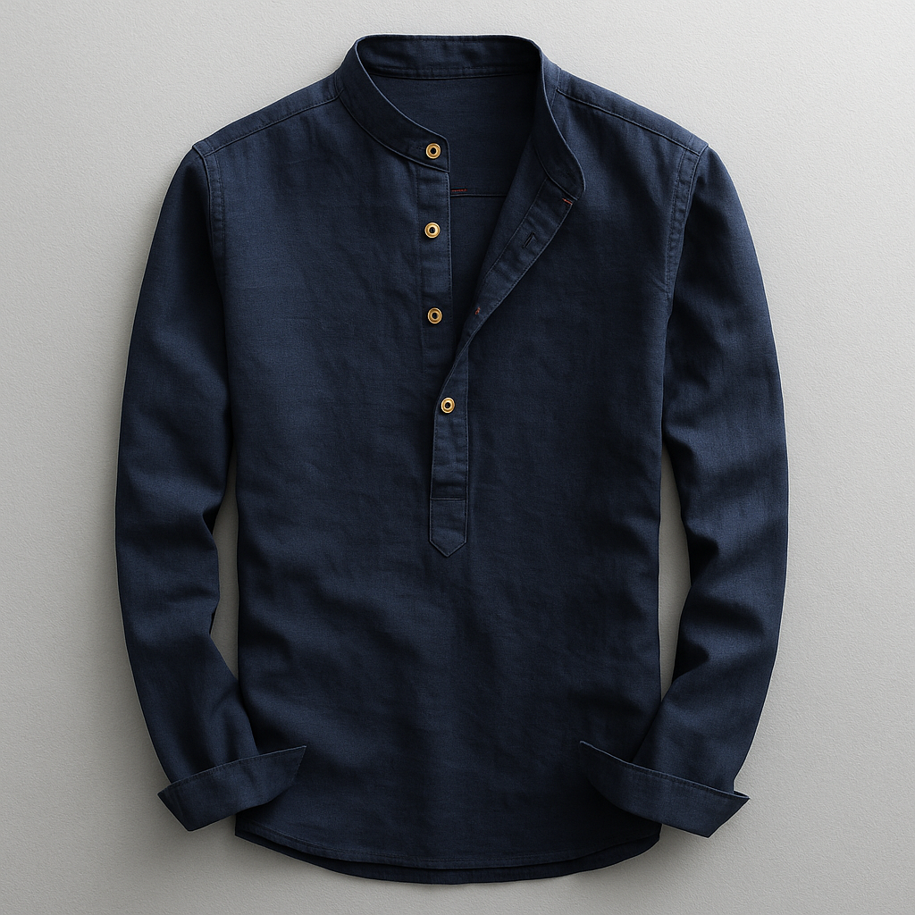 Chemise élégante à manches longues pour homme