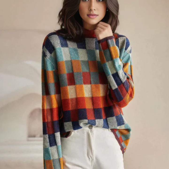Sidonie | Pull col roulé élégant en cachemire