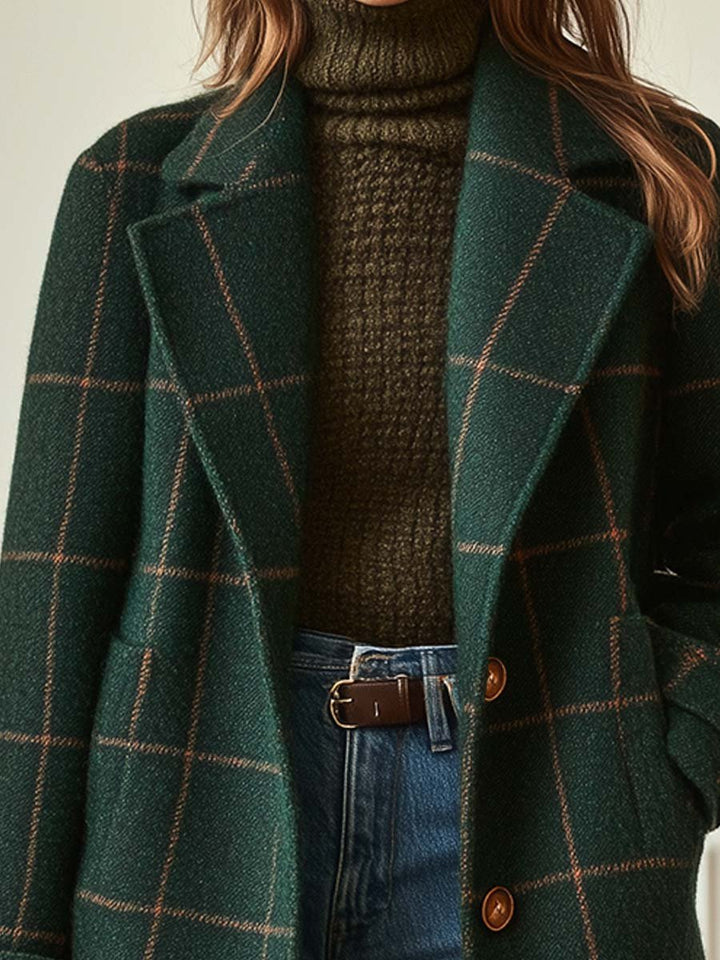 Beaumont Nice | Manteau à carreaux pour femmes