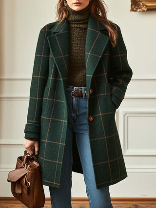 Beaumont Nice | Manteau à carreaux pour femmes