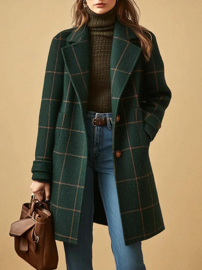 Beaumont Nice | Manteau à carreaux pour femmes