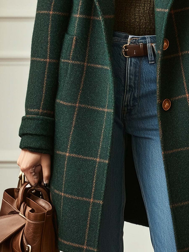 Beaumont Nice | Manteau à carreaux pour femmes