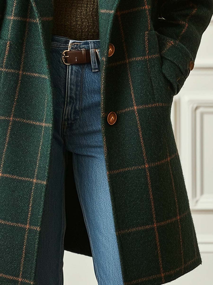 Beaumont Nice | Manteau à carreaux pour femmes