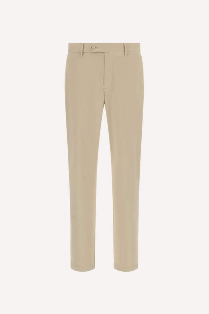 Baptiste | Pantalon ajusté en coton à cordon de serrage