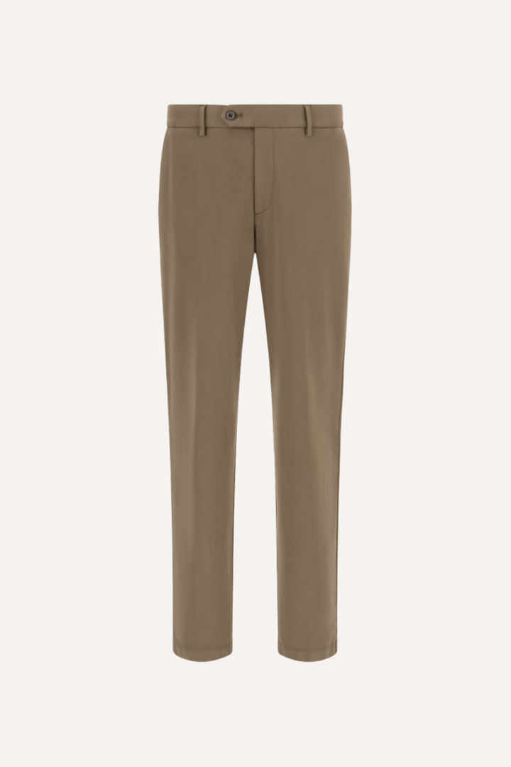 Baptiste | Pantalon ajusté en coton à cordon de serrage