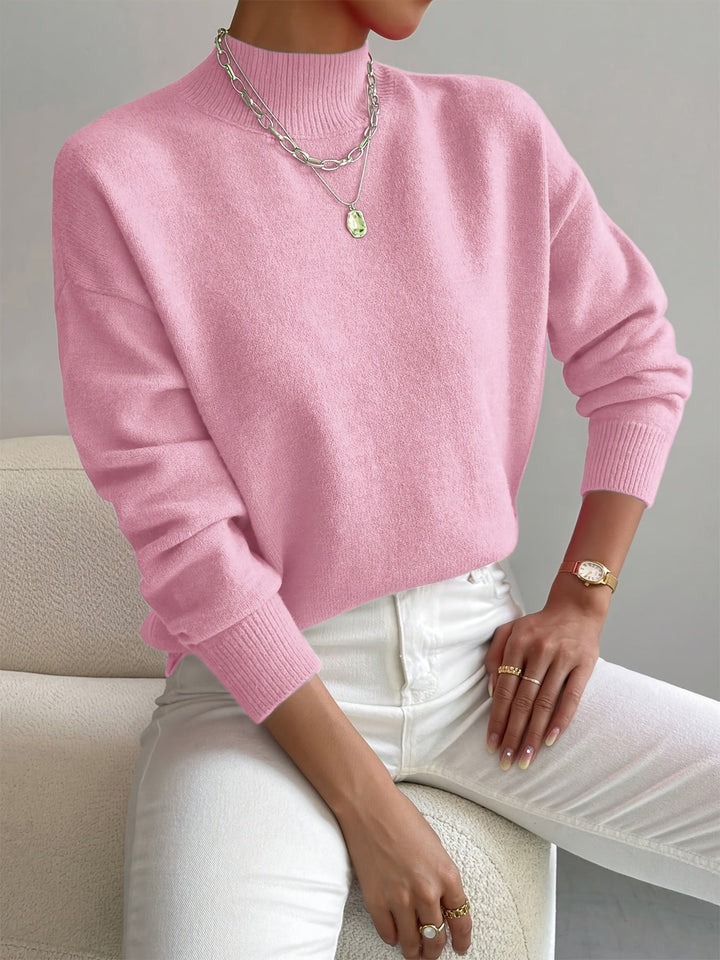 Rosine | Pull chic en cachemire à col montant
