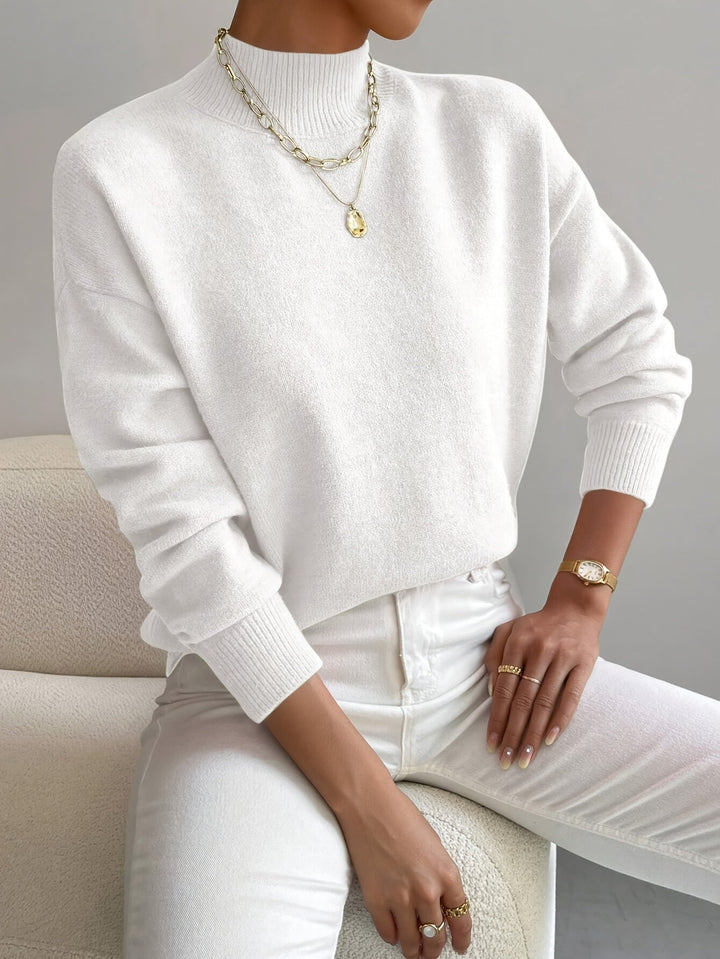 Rosine | Pull chic en cachemire à col montant