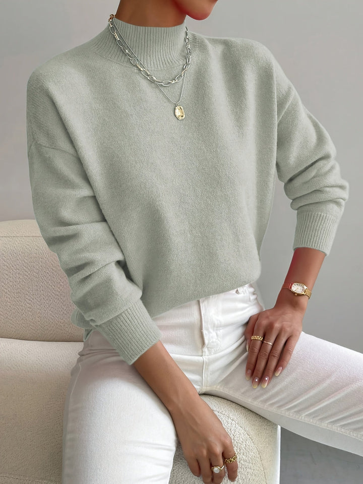 Rosine | Pull chic en cachemire à col montant