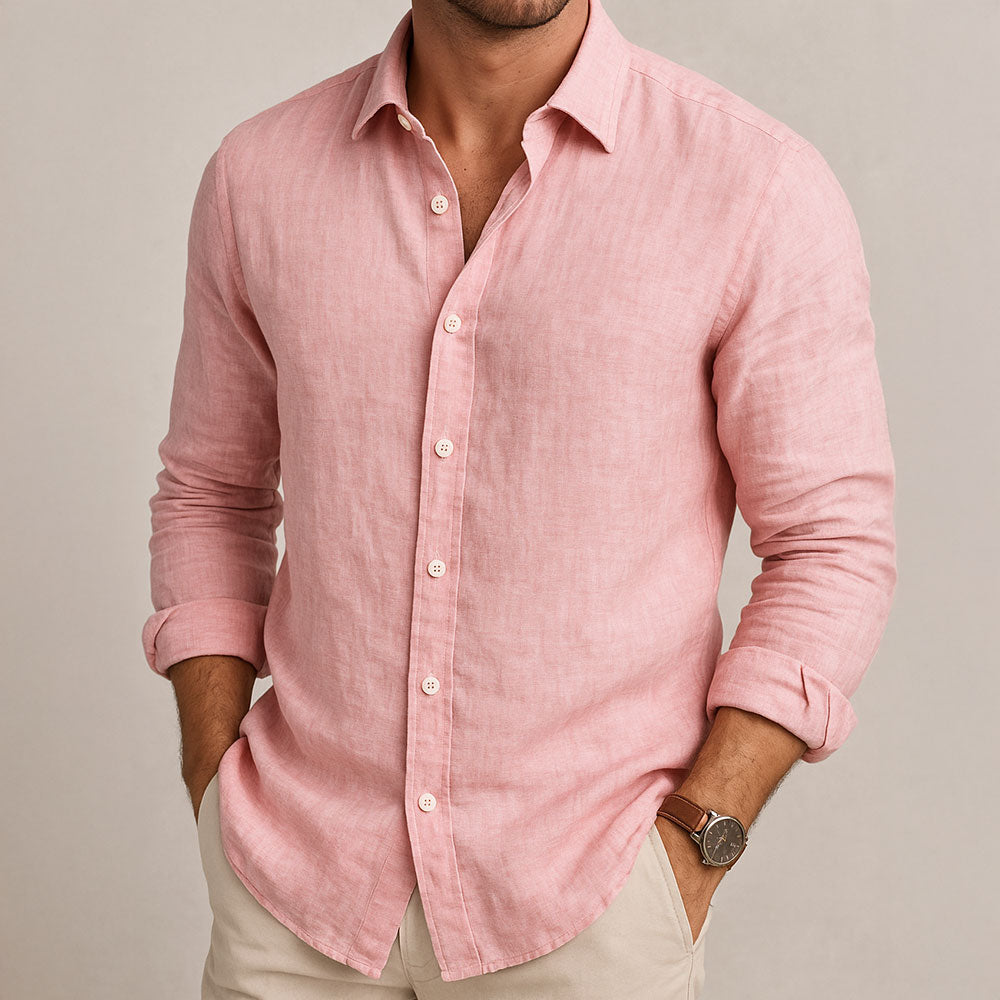 Chemise essentielle en lin pour homme