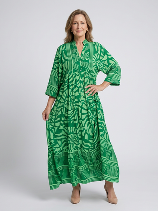 Agathe | Robe midi à boutons Marielle