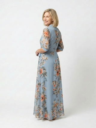 Romane | Robe maxi à enveloppe Elowen