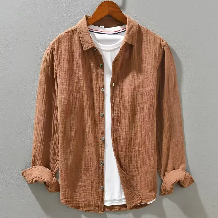 Chemise élégante en coton doux comme de la soie