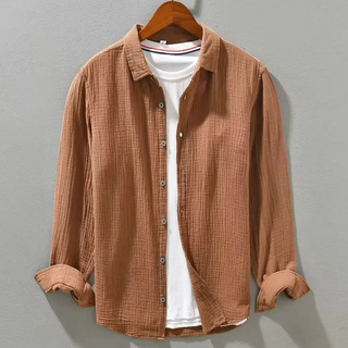Chemise élégante en coton doux comme de la soie