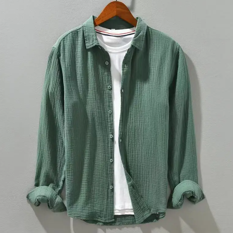 Chemise élégante en coton doux comme de la soie