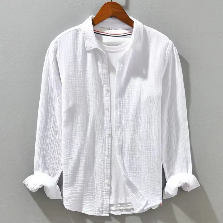 Chemise élégante en coton doux comme de la soie